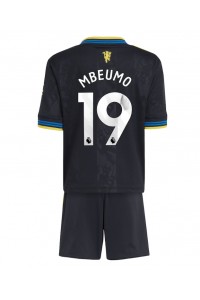 Manchester United Bryan Mbeumo #19 Babyklær Tredje Fotballdrakt til barn 2025-26 Korte ermer (+ Korte bukser)